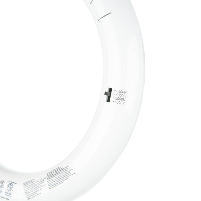 EIKO L11WT9/C8/ABP/FCCT/U 11W 1400Lm LED T9 Circline 8 Inch Type A+B Plastic CCT Selectable 3500K/4000K/5000K/6500K 120-277V (15330)