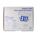Best Lighting Products Edge-Lit LED Exit Single Face Green Letters Clear Panel White Housing Battery Backup (ELXTEU1GCWEM)