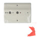 Standard-BL Edgelit Aluminum Exit Sign Single Face Red Letters Mirror Panel White Housing Battery Backup (ELXTEU1RMWEMSDT-USA)