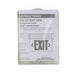 Standard-BL Edgelit Aluminum Exit Sign Single Face Red Letters Mirror Panel White Housing Battery Backup (ELXTEU1RMWEMSDT-USA)