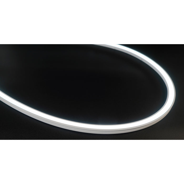 Lotus LED Lights Recessed Mount Side Bendable LED Neonflex 24V DC 3000K 3W Per Foot 10Mm 90 CRI IP67 16 Foot (ES-1010HB-C-10W-IP67-30K-16FT)