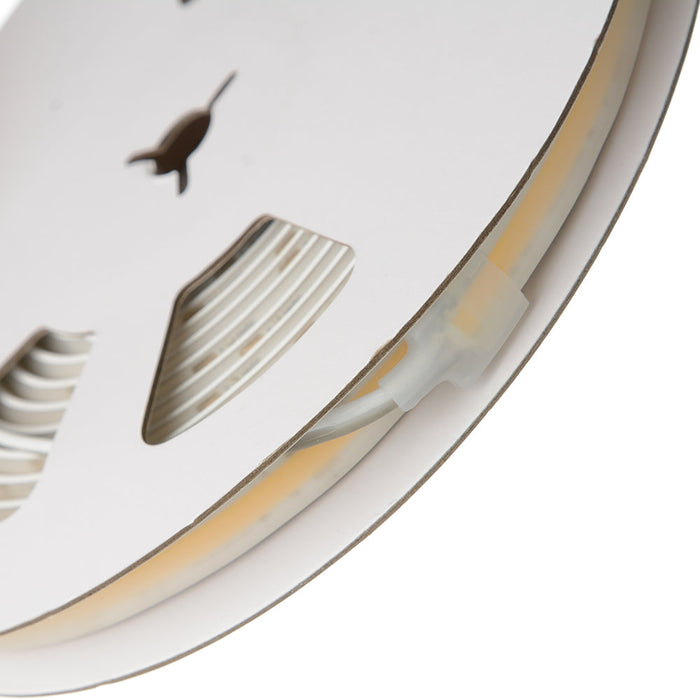 Lotus LED Lights Sauna COB LED Tape Light 24V DC 4000K 3W Per Foot 12Mm 90 CRI IP67 5 Year Warranty 16 Foot (ES-FSCOBWW-24-IP67-40K-16FT)