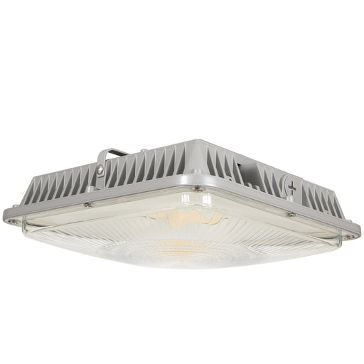 ESL Vision Canopy Wattage/CCT Selectable 30W/40W/60W 3000K/4000K/5000K 120-277Vac Input Grey Emergency Backup 1040Lm 90 Minute Emergency Backup Unit (ESL-CP-3060W-43050-GR-EM8-1DHOC-PC)
