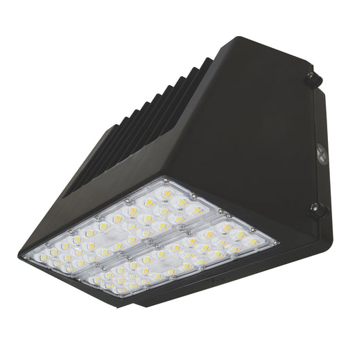 ESL Vision Full Cut Off Wall Pack Wattage/CCT Selectable 65W/85W/110W 3000K/4000K/5000K 14300Lm 120-277Vac Bronze Emergency Backup Battery Unit (ESL-FCWP-65110W-23050-BZ-EM9-11OCC)