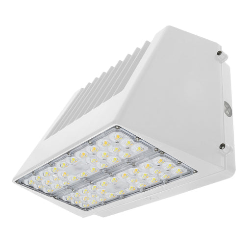 ESL Vision Full Cut Off Wall Pack Wattage/CCT Selectable 65W/85W/110W 3000K/4000K/5000K 14300Lm 120-277Vac White Emergency Backup Battery Unit (ESL-FCWP-65110W-23050-WH-EM9)