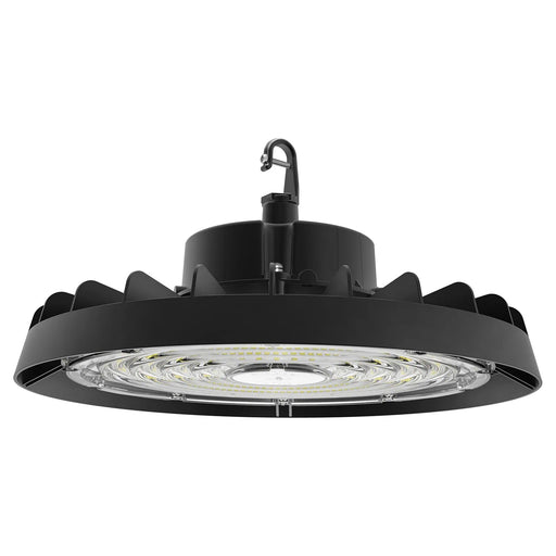 ESL Vision Round LED High Bay Wattage/CCT Selectable 100W/150W/200W 3500K/4000K/5000K 1200-277V 0-10V Dimming 80 CRI Black (ESL-HFX-100200W-13550-BK-90D)