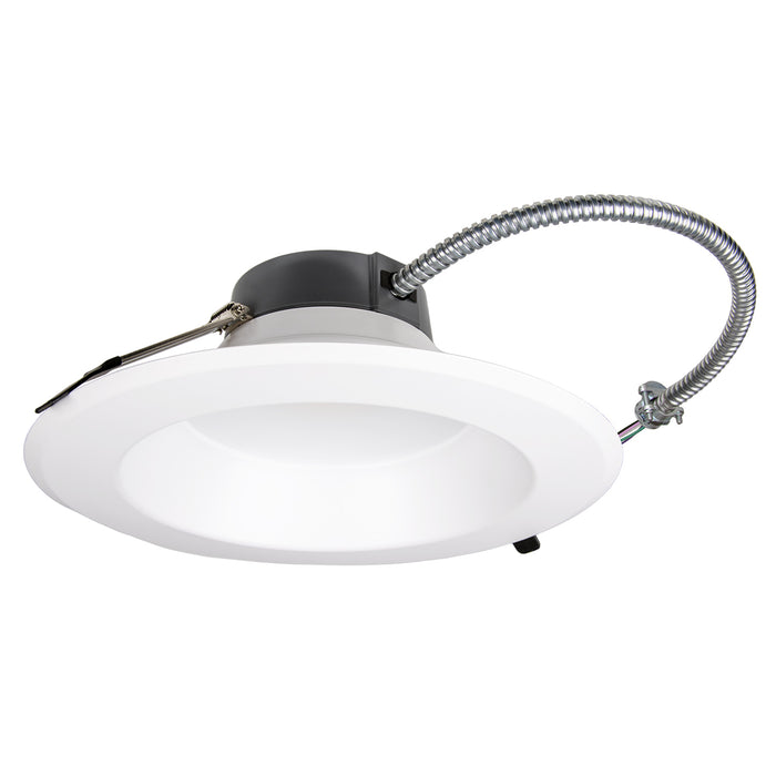 ESL Vision 10 Inch Round Adjustable Commercial Can Selectable 18W/27W/36W 2000Lm/3000Lm/4000Lm 3000K/3500K/4000K/5000K 1-10V Dimming Emergency Battery Backup (ESL-OPT-10-1836W-23050K-EM8)