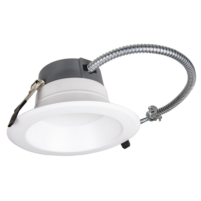 ESL Vision 6 Inch Round Adjustable Commercial Can Selectable 9W/12W/19W 900Lm/1200Lm/2000Lm 3000K/3500K/4000K/5000K 1-10V Dimming Emergency Battery Backup (ESL-OPT-6-0919W-23050K-EM8)