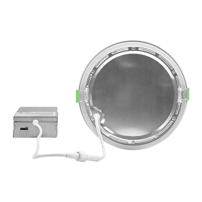 ESL Vision 6 Inch Round DDSK Series Downlight 12W CCT Adjustable 2700K/3000K/3500K/4000K/5000K 1026Lm 90 CRI 120V Triac Dimmable White Housing (ESL-WFR-R6-12W-32750-WH)