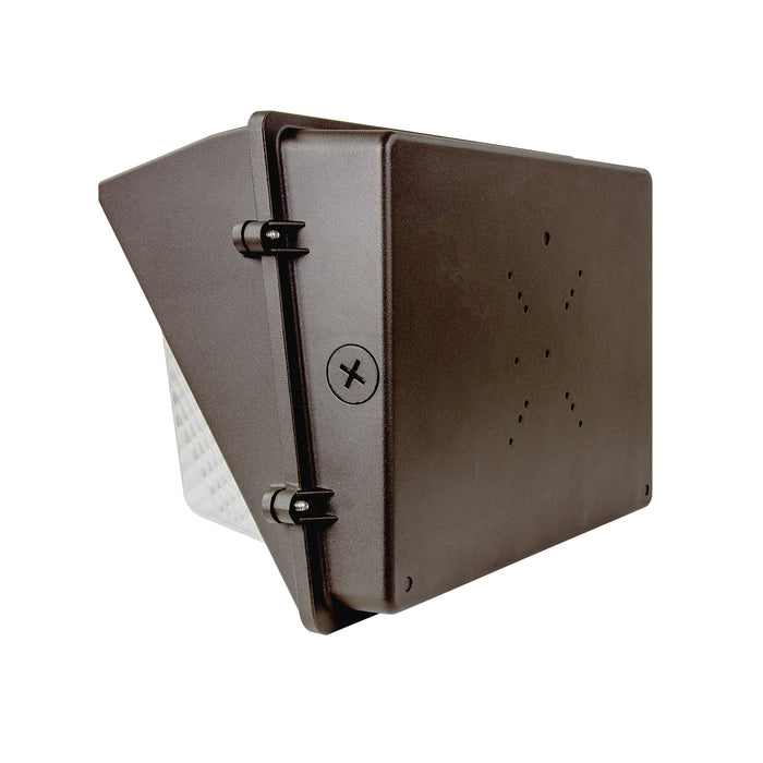 ESL Vision Wall Pack Wattage/CCT Selectable 30W/60W/90W/100W 3000K/4000K/5000K 14120Lm 120-277Vac Emergency Backup Unit Photocell (ESL-WP-30100W-53050-EM9-PC)