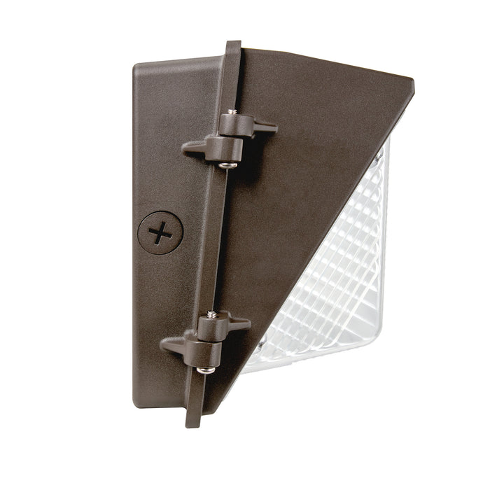 ESL Vision Wall Pack Wattage/CCT Selectable 15W/30W/40W/45W 3000K/4000K/5000K 6525Lm 120-277Vac Emergency Backup Unit Photocell (ESL-WP-1545W-53050-EM9-PC)