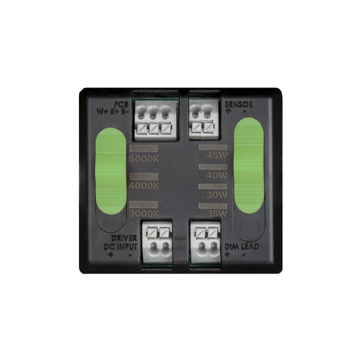 ESL Vision Wall Pack Wattage/CCT Selectable 15W/30W/40W/45W 3000K/4000K/5000K 6525Lm 120-277Vac Emergency Backup Unit Photocell (ESL-WP-1545W-53050-EM9-PC)