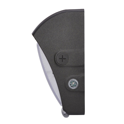 ESL Vision Wall Pack Wattage/CCT Selectable 70W/85W/100W 3000K/4000K/5000K 13800Lm 120-277Vac Bronze Integrated Emergency Backup Battery Unit (ESL-WP-70100W-63050-BZ-EM9-11OCC)