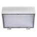 ESL Vision Wall Pack Wattage/CCT Selectable 70W/85W/100W 3000K/4000K/5000K 13800Lm 120-277Vac White Integrated Emergency Backup Battery Unit (ESL-WP-70100W-63050-WH-EM9-11OCC)