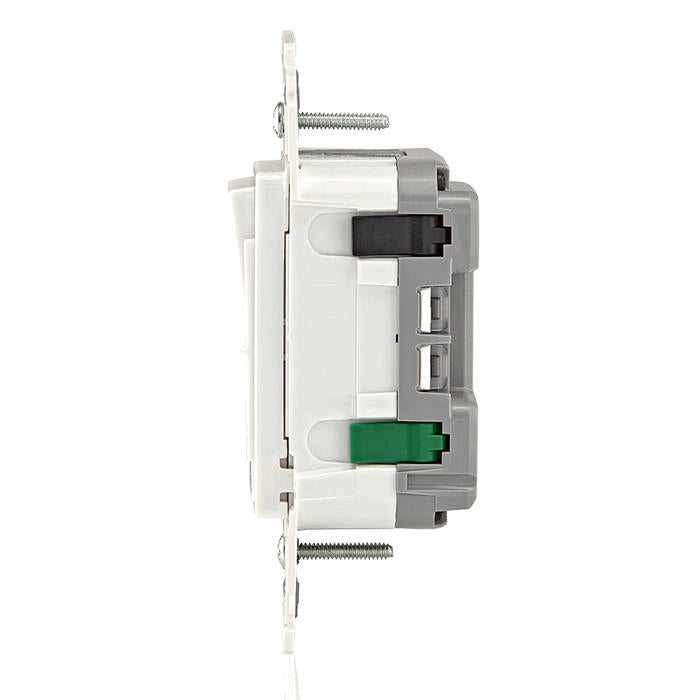 Leviton Decora Lever Edge Rocker Slide Dimmer Switch 150W LED/CFL/Incandescent White (ESL01-1LW)