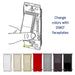 Leviton Decora Lever Edge Rocker Slide Dimmer Switch 150W LED/CFL/Incandescent White (ESL01-1LW)