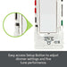 Leviton Decora Lever Edge Rocker Slide Dimmer Switch 150W LED/CFL/Incandescent White (ESL01-1LW)