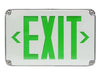 Maxlite 109739 Exit Thermoplastic Green Letters White Battery Backup -20 Degree Celsius Wet Locations (EX-GW-WL2)