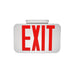 Maxlite 114239 Exit Thermoplastic Red Letters White Housing Remote Head Capable Battery Backup Self Diagnostic (EX-RWRCSD)