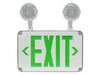 Maxlite 109743 Exit Emergency Combo Thermoplastic Green Letters White Battery Backup Wet Locations (EXC-GW-WL)