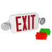 Maxlite 112661 Exit Emergency Combination Thermoplastic Double Face Red And Green Letters White Battery Backup (EXC-RGW)