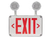 Maxlite 109745 Exit Emergency Combo Thermoplastic Red Letters White Battery Backup Wet Locations (EXC-RW-WL)