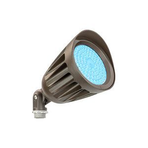 EXO LBUL-25-LSCS Small LED Bullet Selectable 13W/20W/25W 3000K/4000K/5000K 80 CRI 5X5 Distribution 1/2 Inch Threaded Knuckle Mount 120-277V Dark Bronze Matte Textured (93312001)