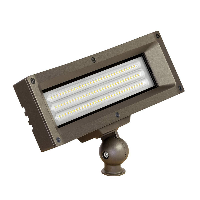 EXO LSP-LSCS LED Flood Selectable 8W/16W 984Lm-2009Lm 3000K/4000K/5000K 70 CRI 6X7 Distribution Knuckle Mount Glass Lens 120-277V 0-10V Dimming Dark Bronze Matte Textured (93134707)