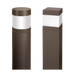 EXO SGB-S-LSCS Square Bollard Wattage/CCT Selectable 12W/16W/22W 3000K/4000K/5000K Type 5 Distribution 120-277V Dark Bronze Matte Textured (93166465)
