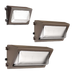 EXO WGH1-50-LSCS-UNVC Glass Refractor Wall Pack Selectable 20W/30W/40W/50W 3000K/4000K/5000K 2800Lm-6900Lm Type 4 Bronze Button Photocontrol/Optional Cover 120-347V (93310471)