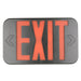 Standard-BL Thermoplastic Exit Sign Red/Green Letters Black Housing Battery Backup No Self-Diagnostics No Dual Circuit Operation Not (EZRXTEU2RGBEM)