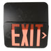 Standard-BL Thermoplastic Exit Sign Red/Green Letters Black Housing Battery Backup No Self-Diagnostics No Dual Circuit Operation Not (EZRXTEU2RGBEM)