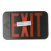 Standard-BL Thermoplastic Exit Sign Red/Green Letters Black Housing Battery Backup No Self-Diagnostics No Dual Circuit Operation Not (EZRXTEU2RGBEM)