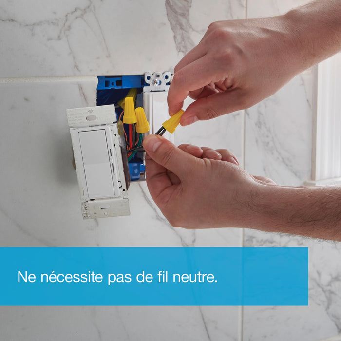 Lutron Diva Smart Dimmer - Load Ratings--LED 150W Incandescent/Halogen 600W White (DVRF-6L-WH)