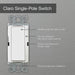Lutron Claro 15A Switch Single-Pole Brown (CA-1PS-BR)