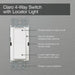 Lutron Claro 15A Switch 4-Way With Nightlight Ivory (CA-4PSNL-IV)