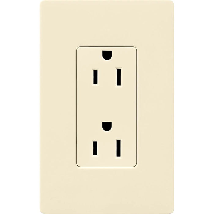 Lutron Claro 15A Receptacle Almond (CAR-15-AL)