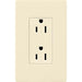 Lutron Claro 15A Receptacle Almond (CAR-15-AL)