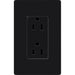 Lutron Claro 15A Receptacle Black (CAR-15-BL)