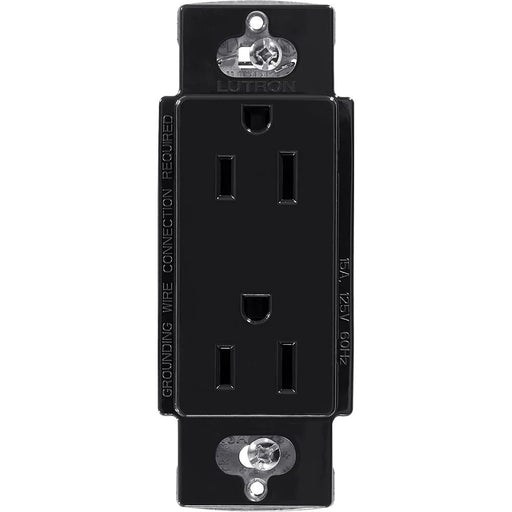 Lutron Claro 15A Receptacle Black (CAR-15-BL)