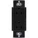 Lutron Claro 15A Receptacle Black (CAR-15-BL)