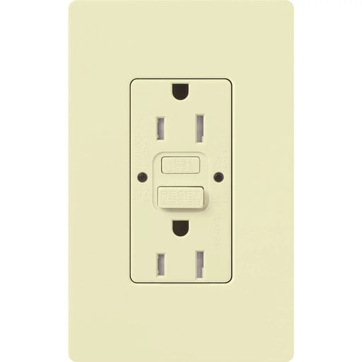 Lutron Claro 15A Receptacle Self-Testing GFCI Almond (CAR-15-GFST-AL)