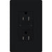 Lutron Claro 15A Receptacle Self-Testing GFCI Black (CAR-15-GFST-BL)