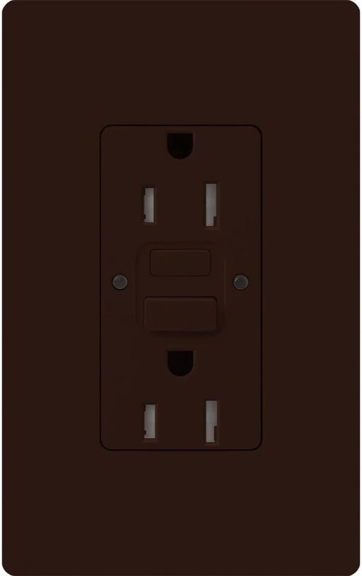 Lutron Claro 15A Receptacle Self-Testing GFCI Brown (CAR-15-GFST-BR)