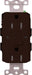 Lutron Claro 15A Receptacle Self-Testing GFCI Brown (CAR-15-GFST-BR)