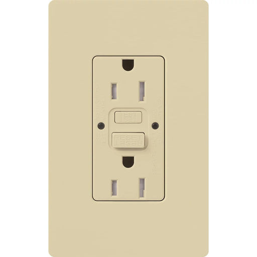 Lutron Claro 15A Receptacle Self-Testing GFCI Ivory (CAR-15-GFST-IV)