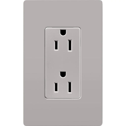 Lutron Claro 15A Receptacle Gray (CAR-15-GR)