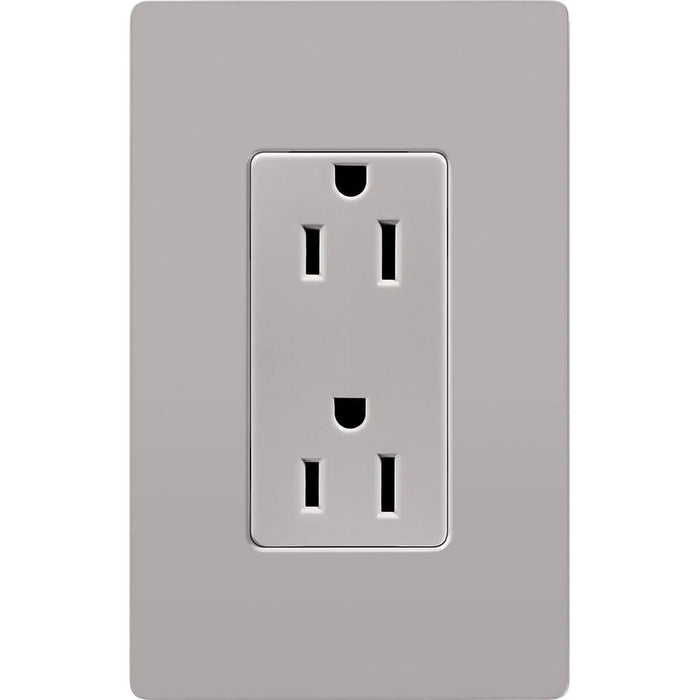 Lutron Claro 15A Receptacle Gray (CAR-15-GR)