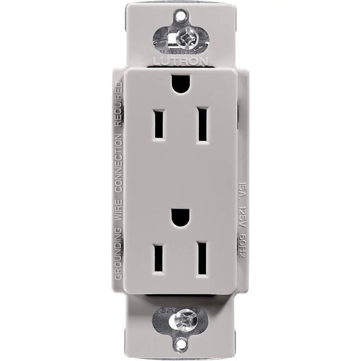 Lutron Claro 15A Receptacle Gray (CAR-15-GR)