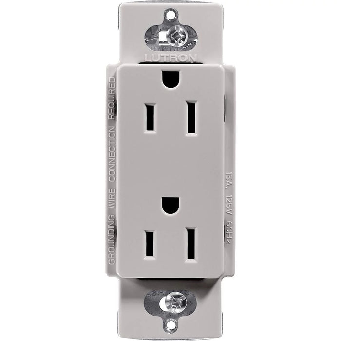 Lutron Claro 15A Receptacle Gray (CAR-15-GR)